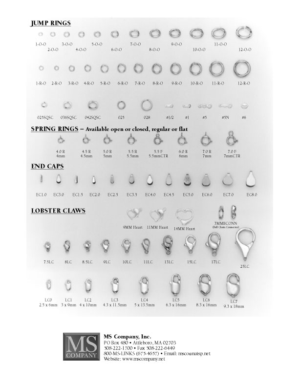 Jump Ring Chart